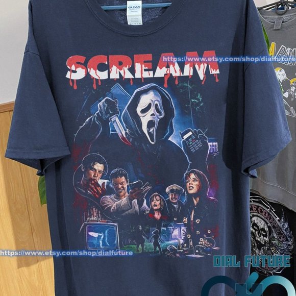 Scream Vintage Halloween Tshirt, Scream Movie T-shirt, Scream Shirt, Scream Movi - Picture 1 of 1